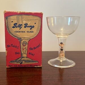 Vintage Betty Bump Cocktail Glass